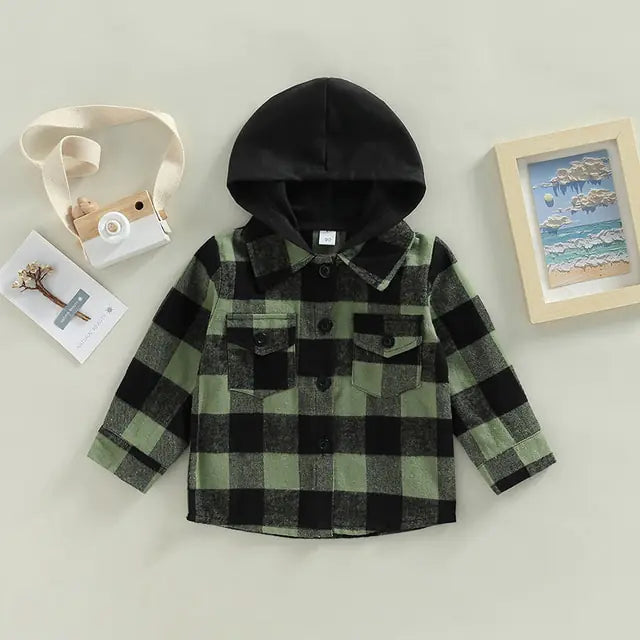 Vintage Autumn Children Kids Boys Shirts Coats