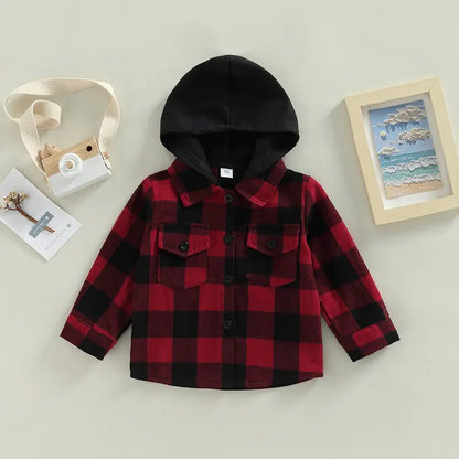 Vintage Autumn Children Kids Boys Shirts Coats