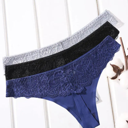 Lace Seamless Underwear Thong