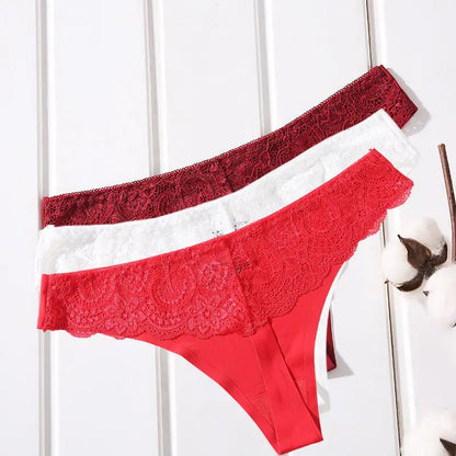 Lace Seamless Underwear Thong