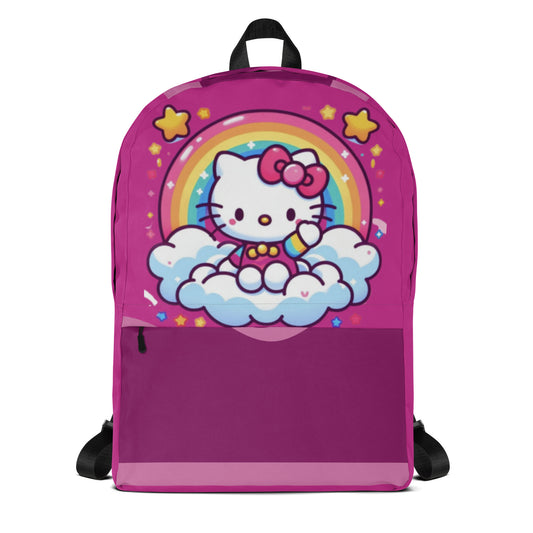 Rainbows and clouds Hello kitty backpack