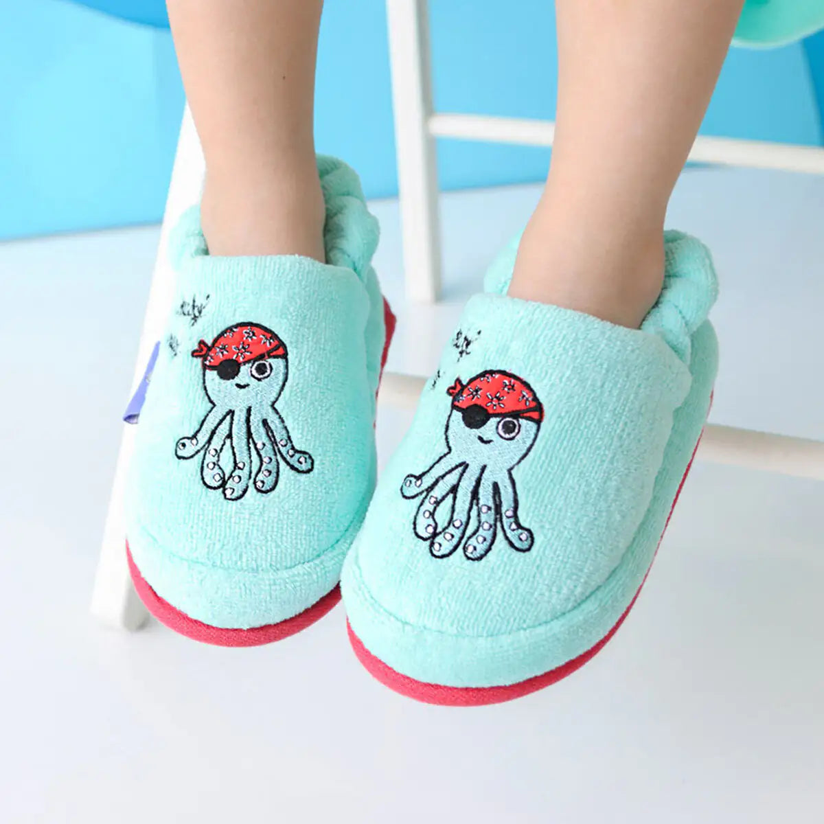 Milk&Moo Kids House Slippers Sailor Octopus